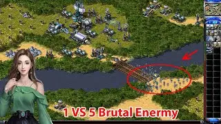 Red Alert 2 Jungle Strike 1 vs 5 Brutal Enermy