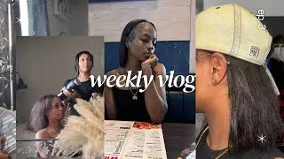 Weekly Vlog | I CUT MY HAIR + COME GET AN INDUSTRIAL PIERCING WITH ME