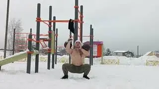 С новым годом тренировка) на Новый год с гирей