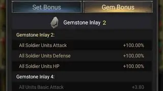 Clash of Kings : Firmament Gem Bonuses 👀