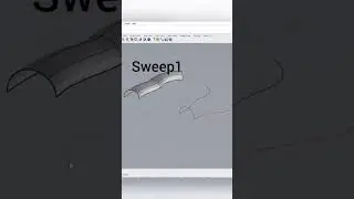 rhino tip 1 sweep1 vs sweep2 #rhino #architecture