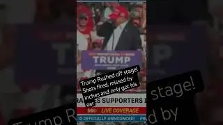 Trump Rushed Off Stage!