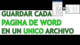 🔴 EXTRAER PAGINAS DE WORD EN PDF Y DOCX