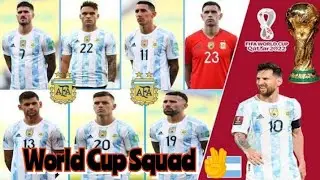 Argentina Official Squad FIFA World Cup Qatar 2022 | Argentina World Cup Squad Qatar 2022