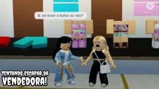 Tentando escapar da vendedora 😂 #roblox #comedia