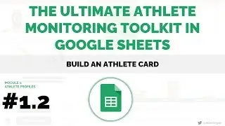 UAMT in Google Sheets #1.2 - Build an Athlete or Player Card