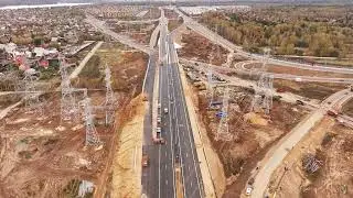 Construction of the Vinogradovo-Boltino-Tarasovskaya or Mytishchi Chord highway. 2024