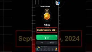 Hamster Kombat Airdrop Date | Hamster Kombat Airdrop 26 September #hamsterkombat #airdrop #short
