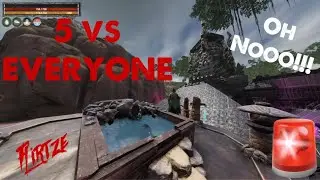 Helping my boy & some bots defend their base against every tribe!!Official Server #2588[ConanExiles]