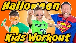 Halloween Exercise For Kids | Superman Harvest Party Workout