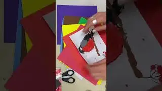 Новогодняя открытка за 5 минут своими руками #творчествосвоимируками #открыткаручнойработы #сзд