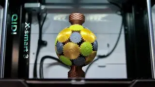 3D Printed Gear Sphere - QIDI X-smart 3