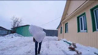 ЗАБРАЛИ ОГРОМНУЮ ПОСЫЛКУ. КУПИЛИ ЖИВУЮ ЁЛКУ.  ИСТОРИЯ ПРО ХАСКУ.ИЗ ГОРОДА В ДЕРЕВНЮ Лайф. Серия №114