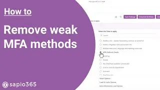 Removing weak MFA methods
