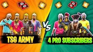 TSG ARMY VS PRO GRANDMASTER SUBSCRIBER OPEN CHALLENGE IN RED CUSTOM ROOM -GARENA FREEFIRE
