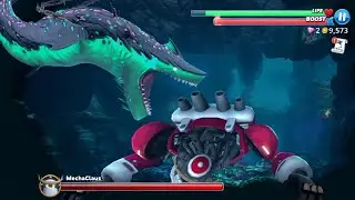 NEW UNDERSHARKER VS MECHA CLAUS BOSS GAMEPLAY - Hungry Shark World