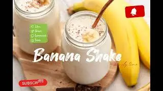 How to Make Banana Milkshake at home | Kele Ka Milkshake|Protein Drink|Banana Dryfruit Shake 🍌