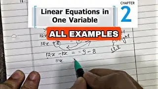 Class 8 Exercise 2.2 Example | Linear Equations in One Variable | Hamari Kaksha