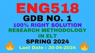 ENG518 GDB SOLUTION SPRING 2024 | ENG518 GDB SOLUTION 2024 | ENG518 GDB 2024 |ENG518 GDB SPRING 2024