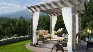 adjustable pergola slats using wood plastic
