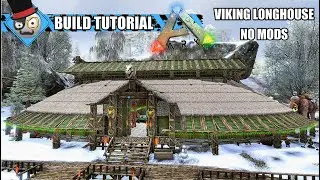 Ark Survival Evolved - How to Build a Large House - Viking Longhouse - Fjordur base design (No Mods)