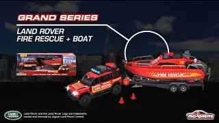 Majorette Grand Series - Land Rover Fire Rescue Boat