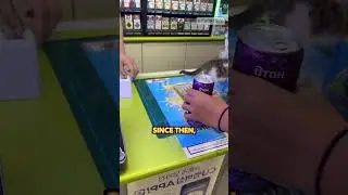 a cute kitten working at the convenient store 🐱🏪 #kitten #convenientstore #cutecat