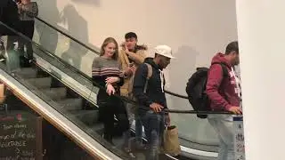 SAYING EMBARRASSING THINGS ON THE ESCALATORS PRANK!!