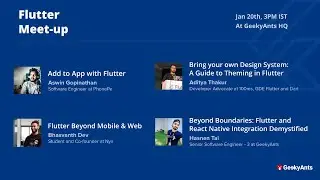 Flutter Meetup - 20th January, 2024