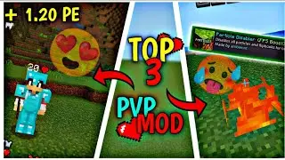Top 3 best PvP 🔥 mod for Minecraft pocket edition 1.20 😍