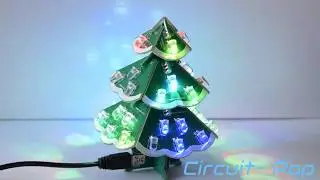 Musical Christmas Tree Electronic Kit  - Circuit-Pop