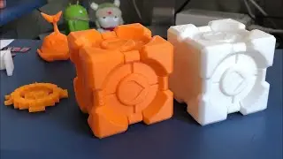 3D Печать - Любимый Кубик Компаньон из Игры PORTAL - Принтер Anycubic i3 Mega - Пластик DEXP PLA