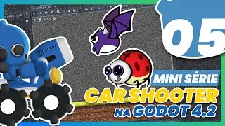EP. 05 - Mini CURSO Godot 4.2 - JOGO de CARRO + DEFESA | CRIANDO OS INIMIGOS