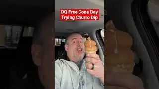 DQ Free Cone Day - Churro Dip Cone @dairyqueen 