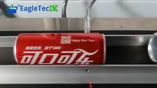 QR Code Marking on Coca Cola by EagleTec Fiber Laser Marking Machine