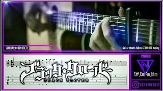 [TAB/TUTORIAL] Black Clover OP5 - GAMUSHARA - Fingerstyle Guitar TAB