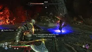 Destroying Gna, Valkyrie Queen ,God of War Ragnarök. Hardest difficulty. No damage.