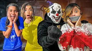CREEPY CLOWN ATTACKS OUR OLDER SISTER AT 3am😱