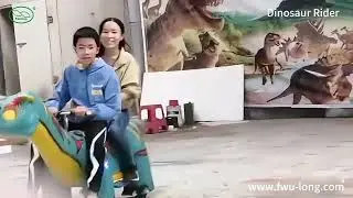 Dinosaur Rider Electric Plush Ride | Cute Kids Dinosaur Ride for Shopping Malls