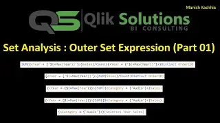 Qlik - 059 : Set_Analysis_010 : Outer Set Expression (Part 01)
