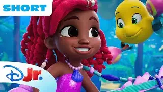 Disney Jr.’s Ariel Mermaid Tales Short #2 🧜🏾‍♀️ | The Quiet Game | NEW SHORTS | @disneyjr
