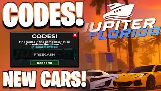 *NEW* ALL WORKING NEW CARS UPDATE CODES FOR JUPITER FLORIDA IN 2025 - ROBLOX JUPITER FLORIDA CODES