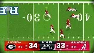 Recreating Iconic College Football Plays in Retro Bowl!