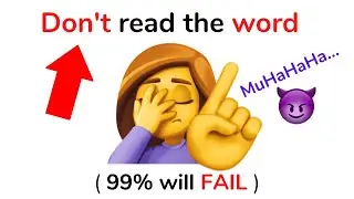 Do not read the word, Say the color