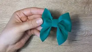 DIY/МК бантик из замши легко и просто