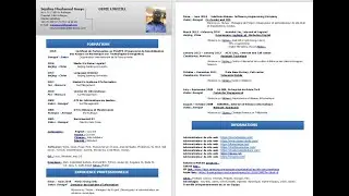 🏆 CV gagnant : Comment Créer un CV professionnel #word
