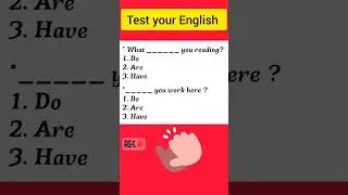 Test Your English English grammar 