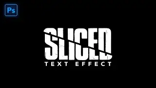 Sliced Text Effect | Photoshop Tutorial