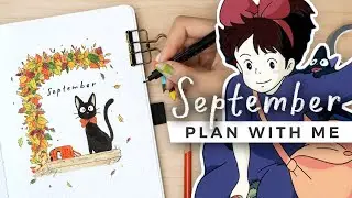 PLAN WITH ME: studio ghibli inspired!  🎀  september 2023 bullet journal setup