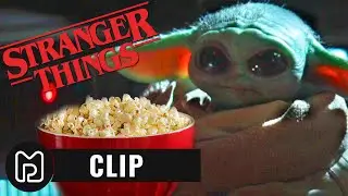 BABY YODA just loves STRANGER THINGS!
